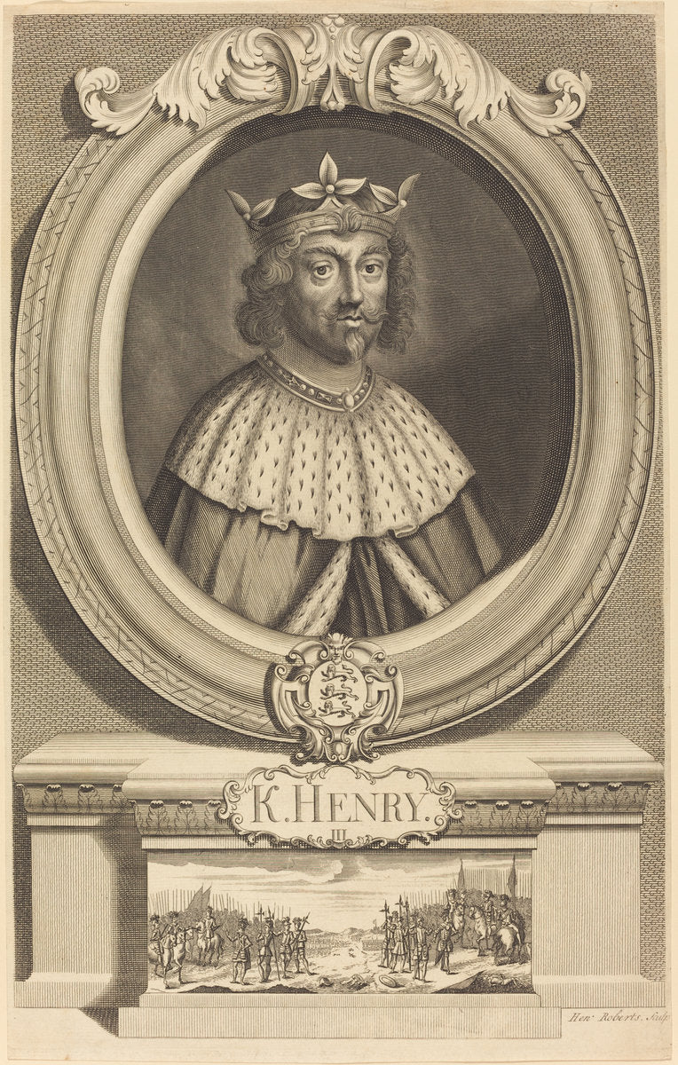 King Henry III by Henry Roberts (British, c. 1710 - c. 1790), 16X12"(A3)Poster Print