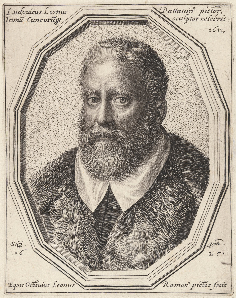 Ludovico Leoni by Ottavio Leoni (Roman, c. 1578 - 1630), 16X12"(A3)Poster Print