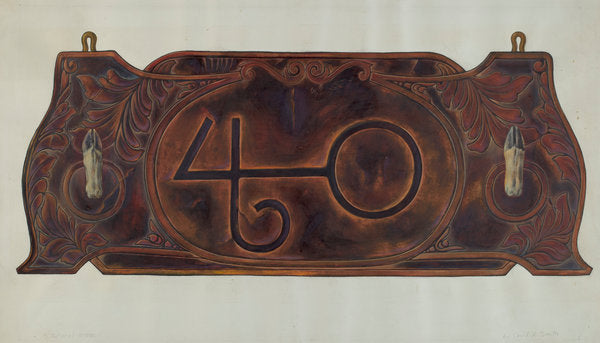 Gun Rack by Cecil Smith (American, active c. 1935), 16X12"(A3)Poster Print