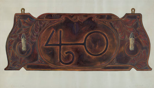 Gun Rack by Cecil Smith (American, active c. 1935), 16X12"(A3)Poster Print