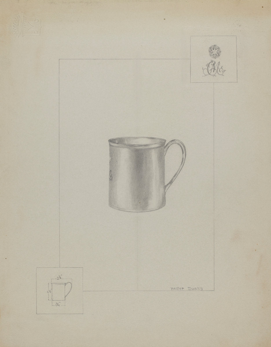 Silver Cup by Hester Duany (American, 1891 - 1964), 16X12"(A3)Poster Print