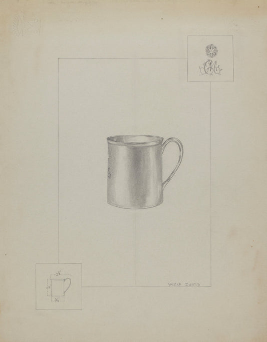 Silver Cup by Hester Duany (American, 1891 - 1964), 16X12"(A3)Poster Print
