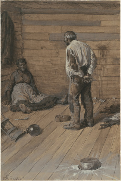 A Conjugal Difference by Arthur B. Frost (American, 1851 - 1928), 16X12"(A3)Poster Print