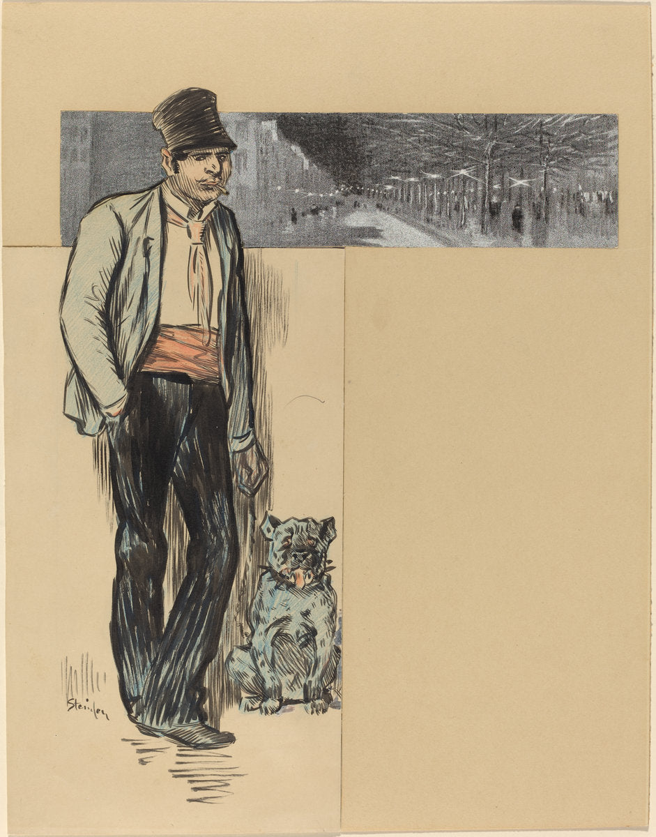 To the Village by Théophile Alexandre Steinlen (Swiss, 1859 - 1923), 16X12"(A3)Poster Print