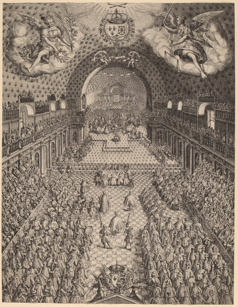 The States General of France (Les Etats Generaux de France) by Jan Ziarnko (Polish, active 1596/1629), 16X12"(A3)Poster Print