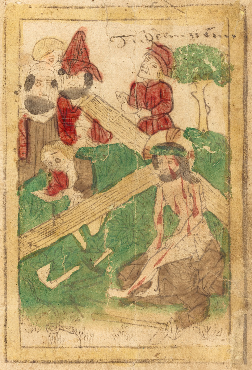 c. 1470 by German 15th Century (The Preparation for the Crucifixion), 16X12"(A3)Poster Print