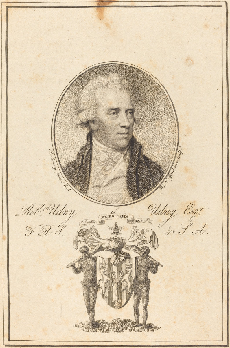Robert Undy by William Nelson Gardiner after Richard Cosway (British, 1766 - 1814), 16X12"(A3)Poster Print