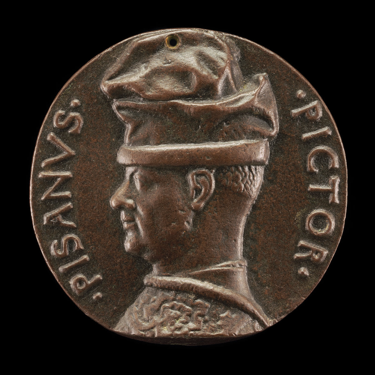 Antonio Pisano, called Pisanello, the Painter and Medallist [obverse] by Antonio Marescotti (Ferrarese, active 1444/1462), 16X12"(A3)Poster Print