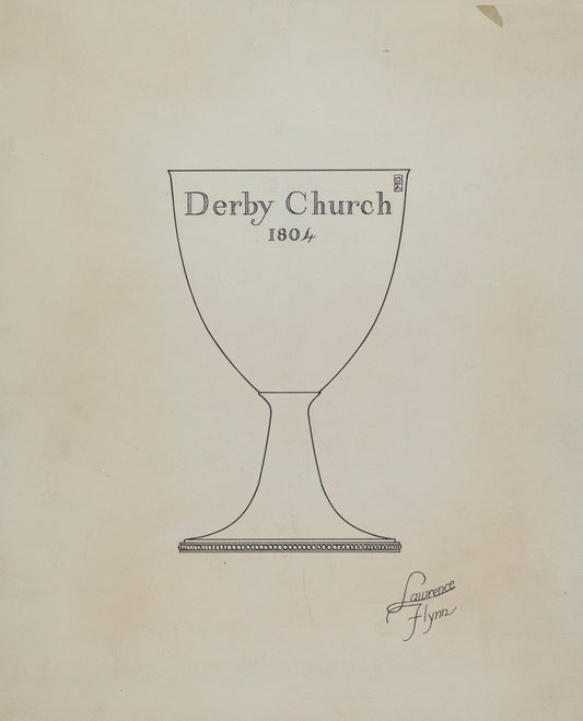 Silver Chalice by Lawrence Flynn (American, 1900 - 1973), 16X12"(A3)Poster Print
