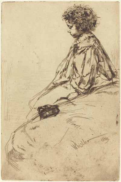Bibi Lalouette by James McNeill Whistler (American, 1834 - 1903), 16X12"(A3)Poster Print
