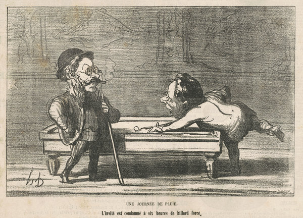 Une journée de pluie by Honoré Daumier (French, 1808 - 1879), 16X12"(A3)Poster Print