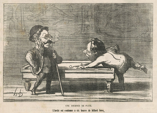 Une journée de pluie by Honoré Daumier (French, 1808 - 1879), 16X12"(A3)Poster Print