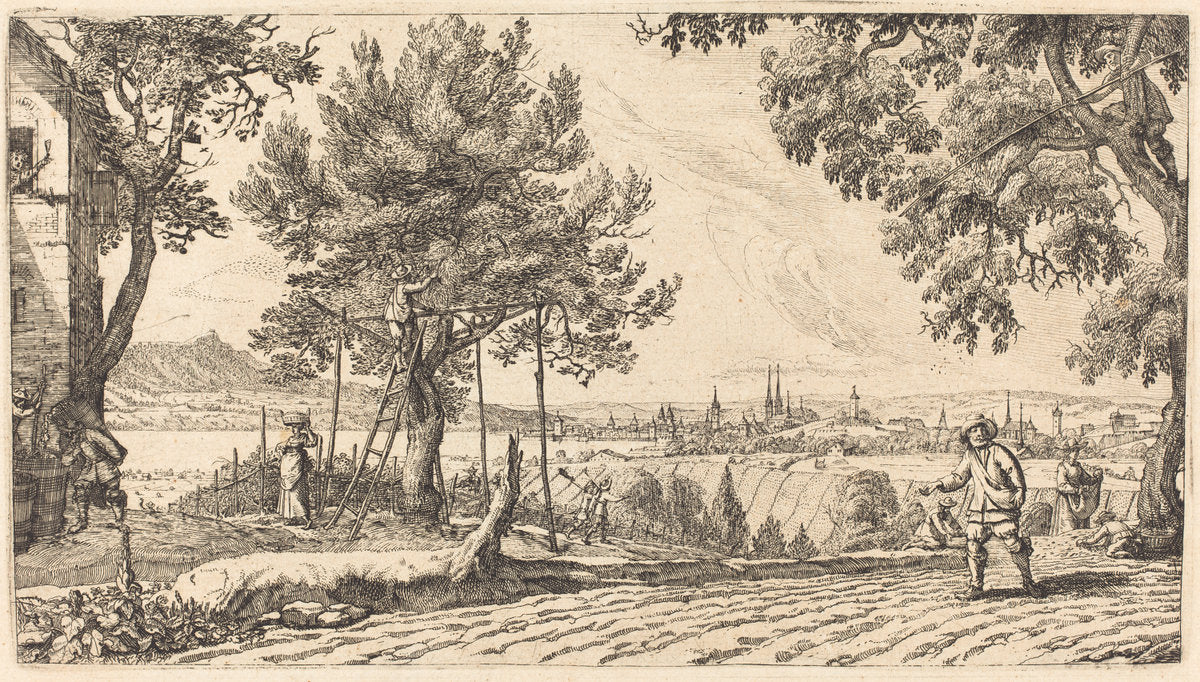 Autumn by Conrad Meyer (Swiss, 1618 - 1689), 16X12"(A3)Poster Print