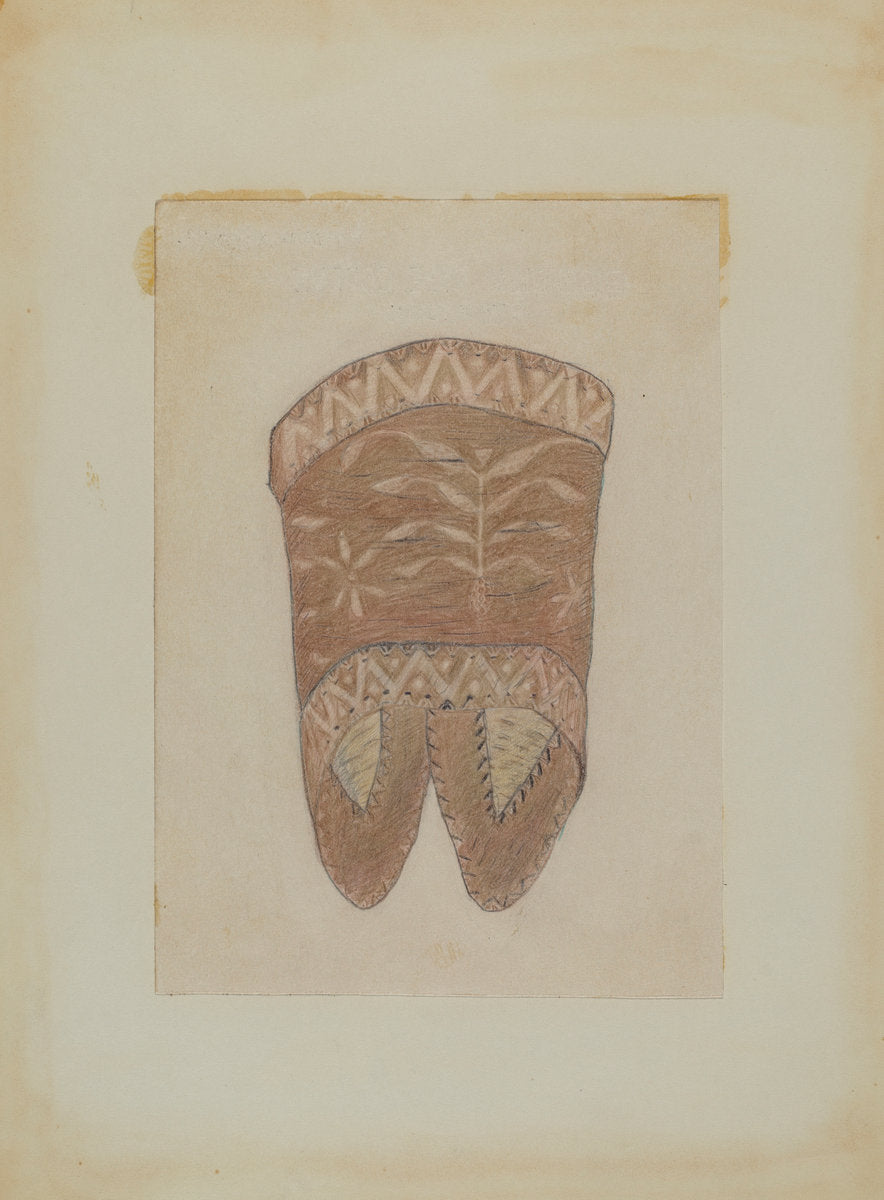 Birch Bark Cape Collar by Charles Charon (American, active c. 1935), 16X12"(A3)Poster Print