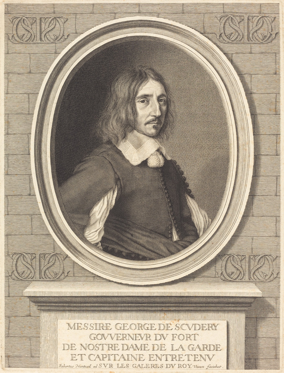 Georges de Scudery by Robert Nanteuil (French, 1623 - 1678), 16X12"(A3)Poster Print