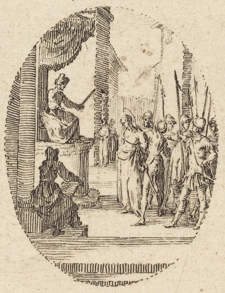 Ecce Homo by Jacques Callot (French, 1592 - 1635), 16X12"(A3)Poster Print