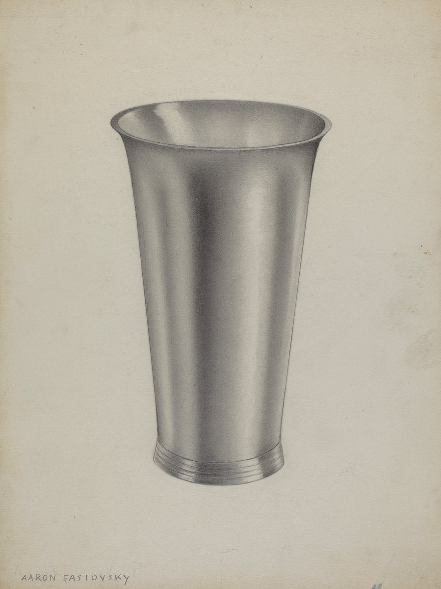 Silver Communion Cup by Aaron Fastovsky (American, active c. 1935), 16X12"(A3)Poster Print