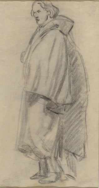 Man Wearing a Cloak [verso] by Edouard Manet (French, 1832 - 1883), 16X12"(A3)Poster Print