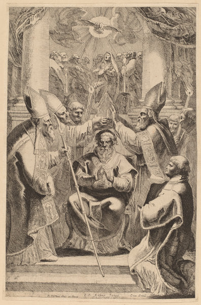 The Consecration of a Bishop by Pieter Claesz Soutman, after Sir Peter Paul Rubens (Flemish, c. 1580 - 1657), 16X12"(A3)Poster Print