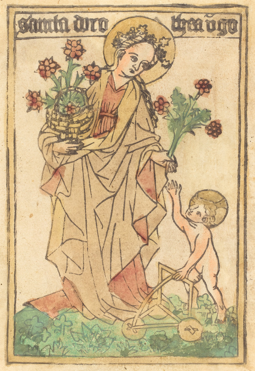 1440/1460 by German 15th Century (Saint Dorothy), 16X12"(A3)Poster Print