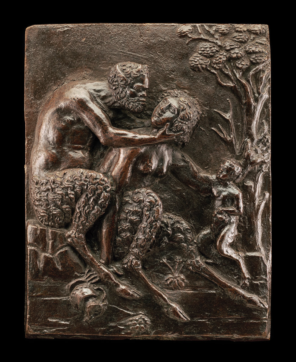 Satyr Family by Andrea Briosco, called Riccio (Paduan, 1470 - 1532), 16X12"(A3)Poster Print