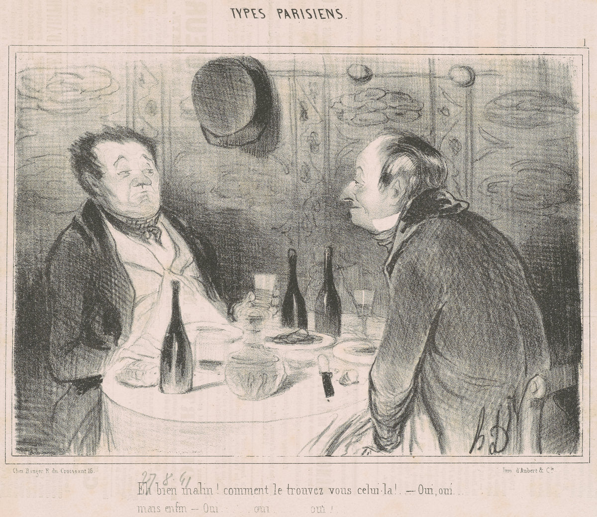Eh bien Malin! comment le trouvez vous celui-la! by Honoré Daumier (French, 1808 - 1879), 16X12"(A3)Poster Print