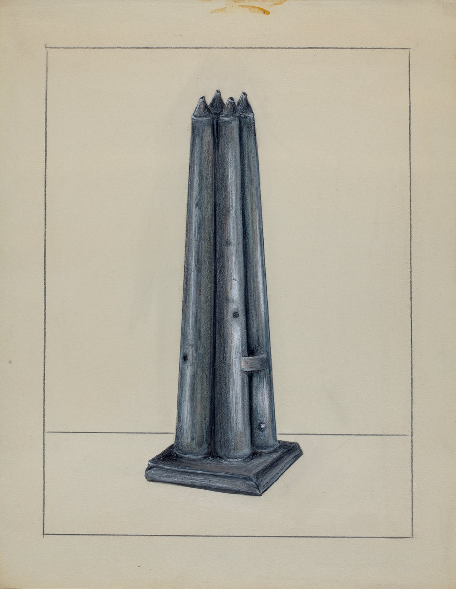 Candle Mold by Holger Hansen (American, active c. 1935), 16X12"(A3)Poster Print