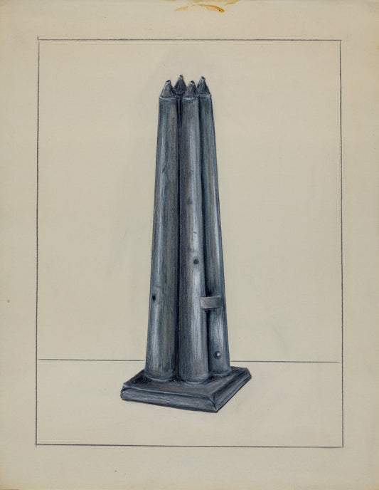 Candle Mold by Holger Hansen (American, active c. 1935), 16X12"(A3)Poster Print