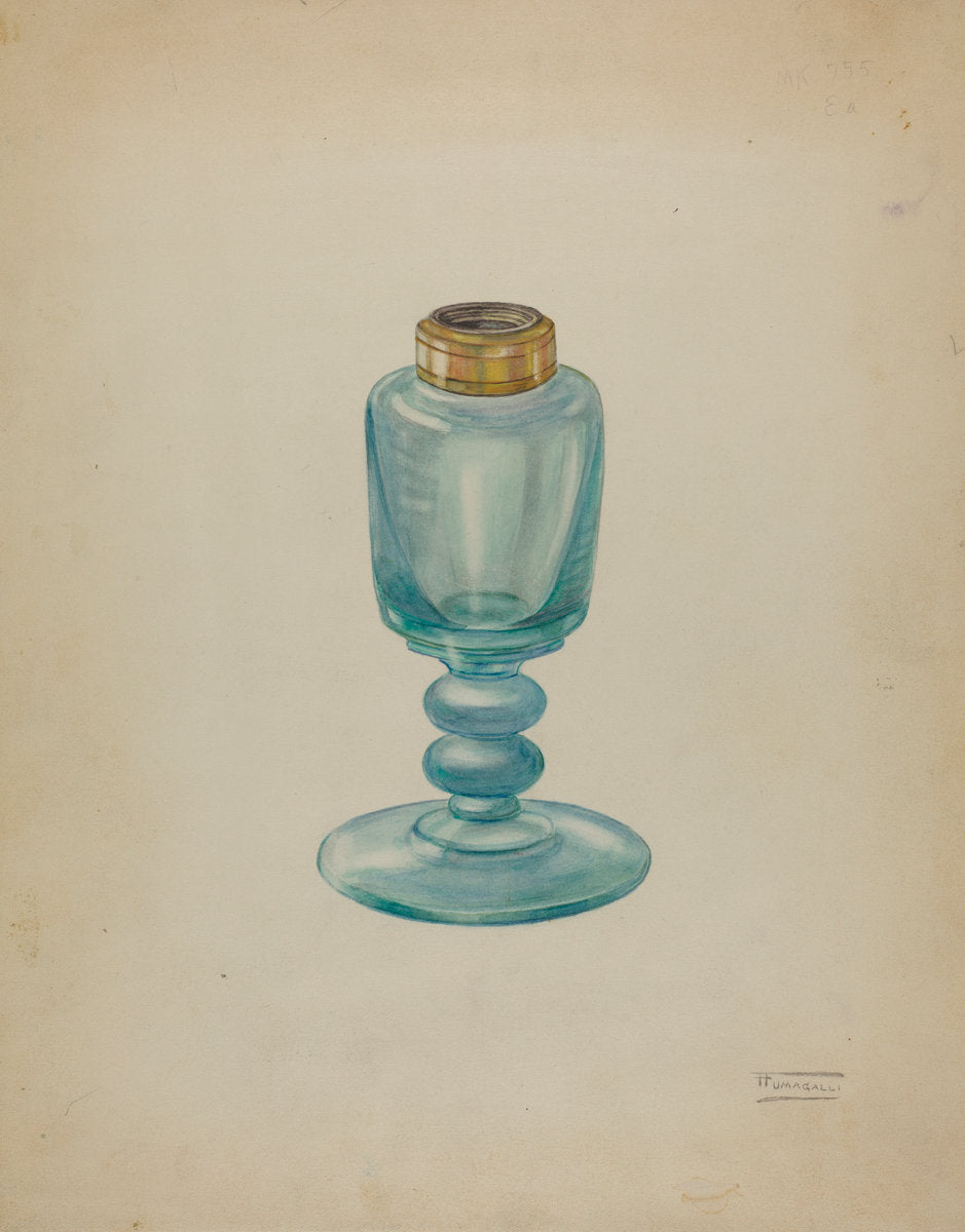 Lamp by Frank Fumagalli (American, active c. 1935), 16X12"(A3)Poster Print