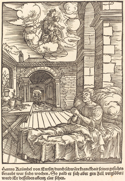 Hanns Krumbel von Ewsitz... d'organdie by Master of the Miracles of Mariazell (German, active early 16th century), 16X12"(A3)Poster Print