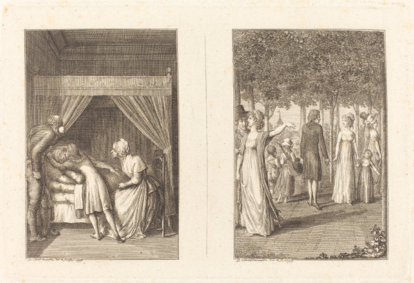 Illustrations to La Fontaine by Daniel Nikolaus Chodowiecki (German, 1726 - 1801), 16X12"(A3)Poster Print