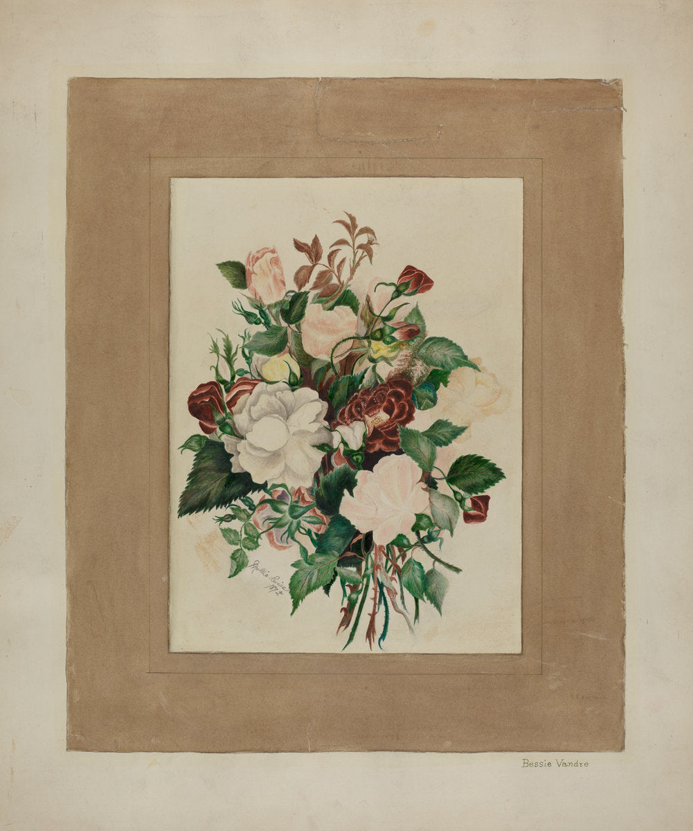 Still Life by Bessie Vandre (American, active c. 1935), 16X12"(A3)Poster Print