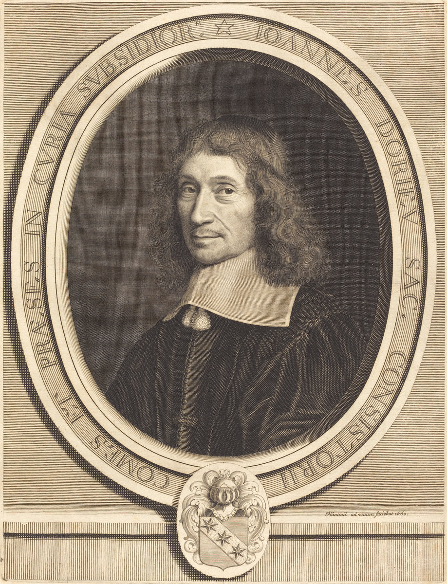 Jean Dorieu by Robert Nanteuil (French, 1623 - 1678), 16X12"(A3)Poster Print