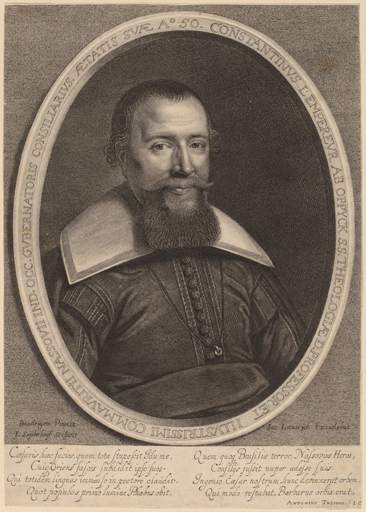 Constantijn L'Empereur by Jonas Suyderhoff after David Baudringien (Dutch, c. 1613 - 1686), 16X12"(A3)Poster Print