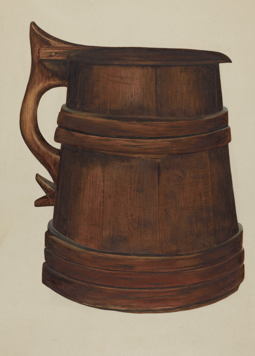 Tankard by Irving L. Biehn (American, active c. 1935), 16X12"(A3)Poster Print