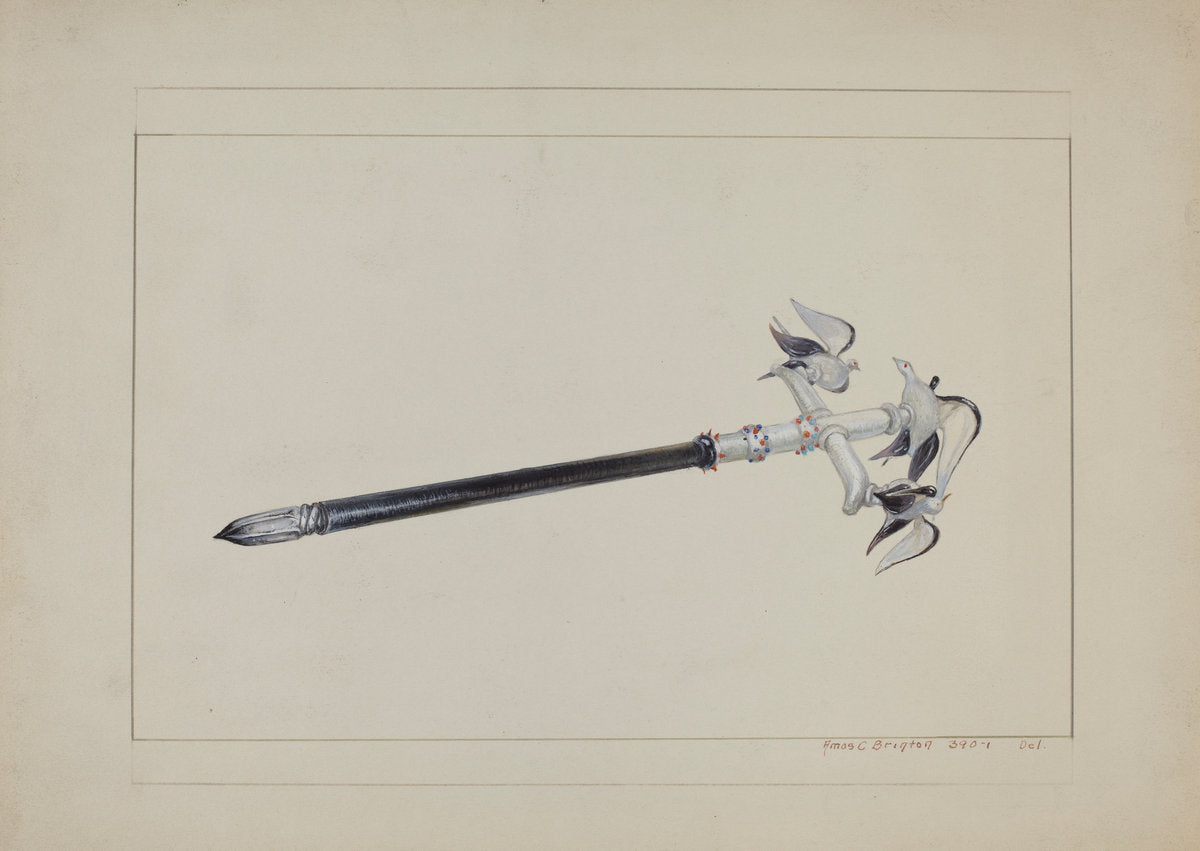 Glass Pen by Amos C. Brinton (American, 1888 - 1982), 16X12"(A3)Poster Print