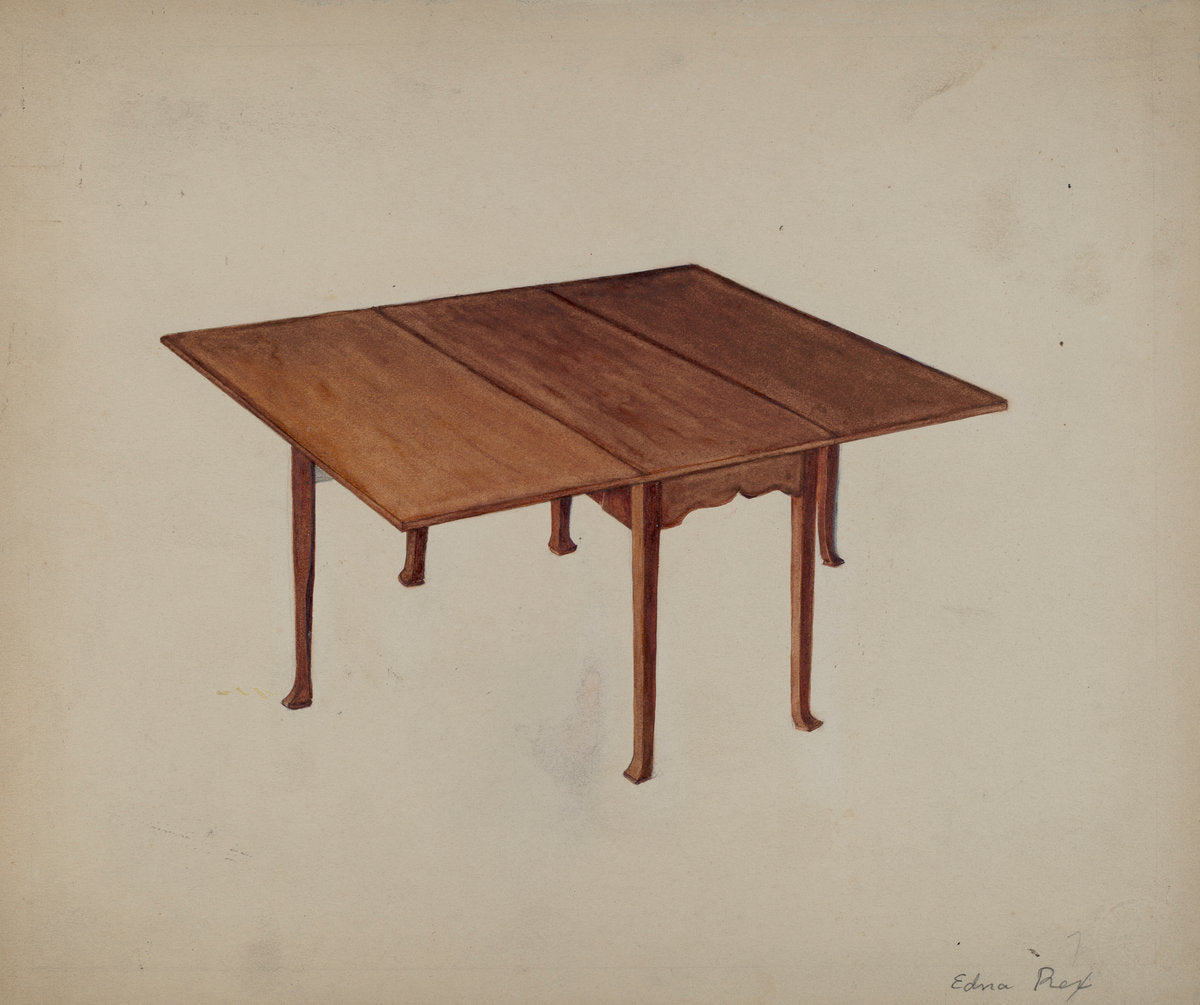 Table, Patrick Henry by Edna C. Rex (American, active c. 1935), 16X12"(A3)Poster Print