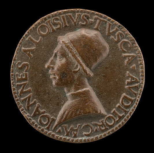 Giovanni Alvise Toscani, c. 1450-1478, Milanese Jurisconsult, Consistorial Advocate, and Auditor General under Pope Sixtus IV [obverse] by Lysippus Junior (Roman, active c. 1470 - 1484), 16X12"(A3)Poster Print