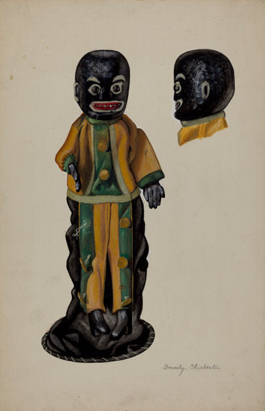 Negro Hand Puppet by Beverly Chichester (American, active c. 1935), 16X12"(A3)Poster Print