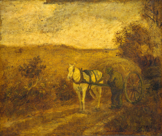 Mending the Harness by Albert Pinkham Ryder (American, 1847 - 1917), 16X12"(A3)Poster Print
