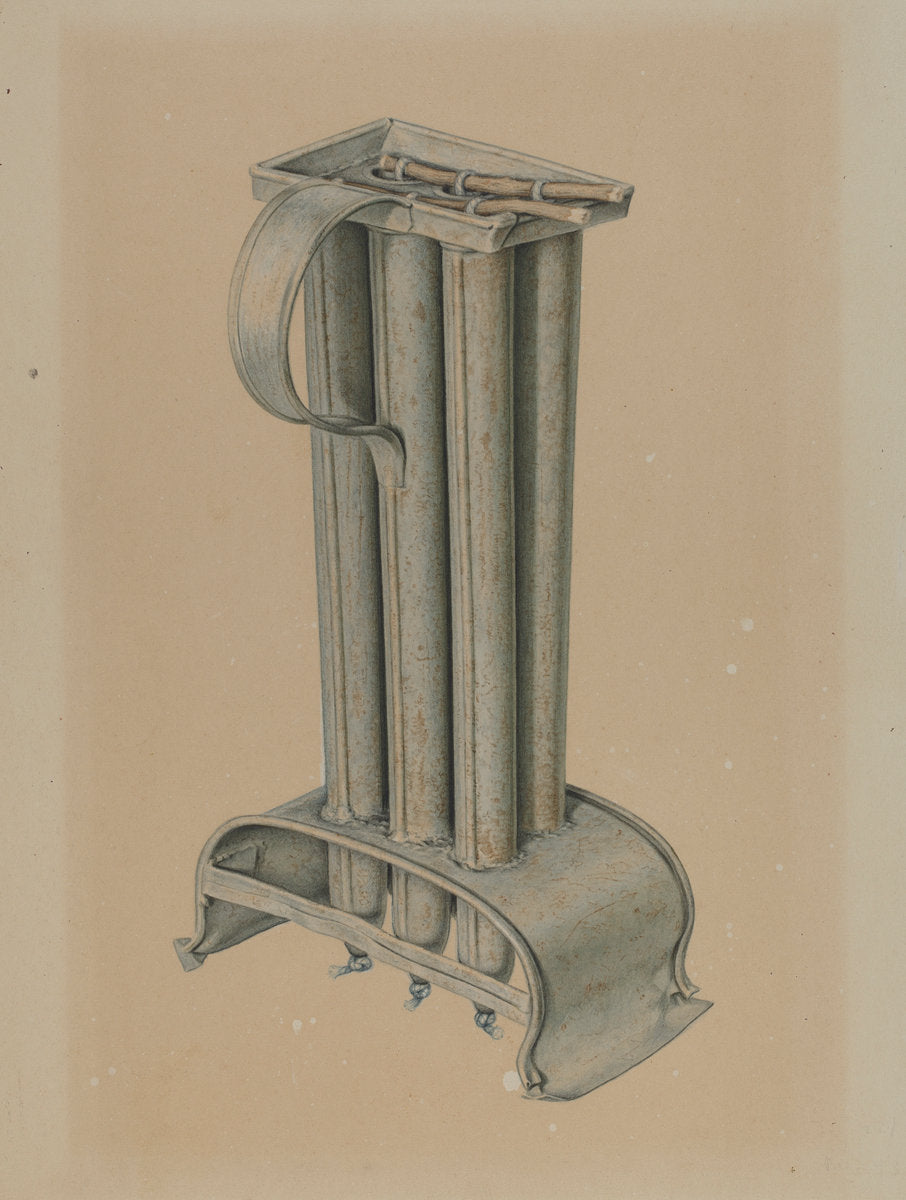 Candle Mold by Edward Bashaw (American, active c. 1935), 16X12"(A3)Poster Print