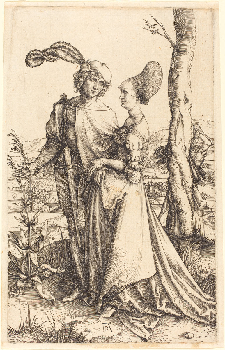 Promenade by Albrecht Dürer (German, 1471 - 1528), 16X12"(A3)Poster Print