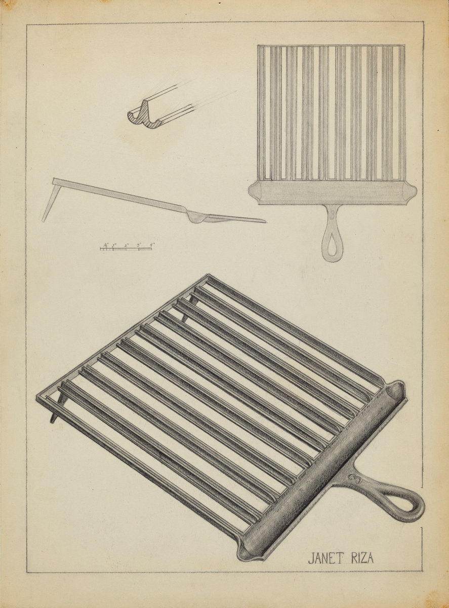 Flat Iron Holder by Janet Riza (American, active c. 1935), 16X12"(A3)Poster Print