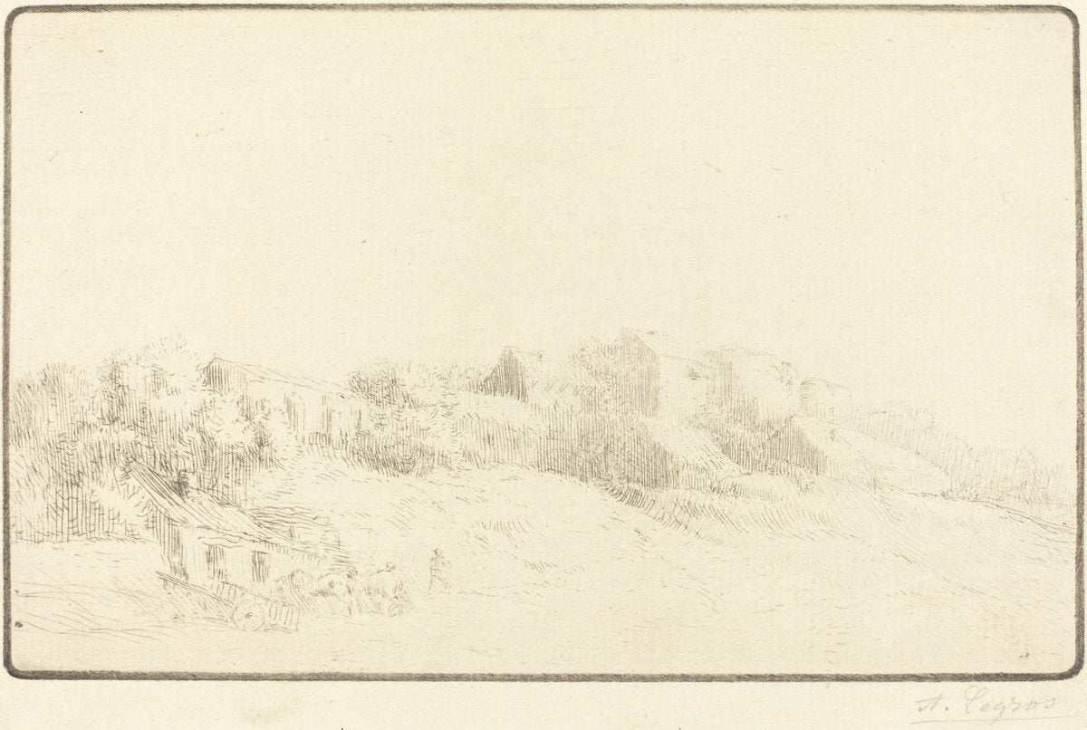 Saint Maurice in Bourgogne (Saint Maurice en Bourgogne) by Alphonse Legros (French, 1837 - 1911), 16X12"(A3)Poster Print