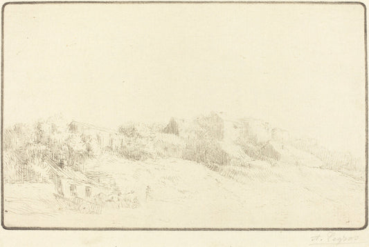 Saint Maurice in Bourgogne (Saint Maurice en Bourgogne) by Alphonse Legros (French, 1837 - 1911), 16X12"(A3)Poster Print