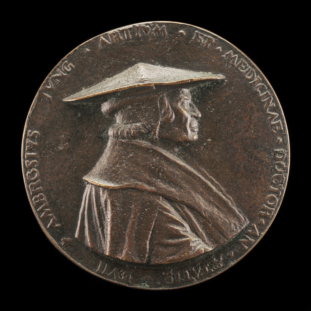 Ambrosius Jung, 1471-1548, City Physician of Augsburg [obverse] by Christoph Weiditz the Elder (German, c. 1500 - 1559), 16X12"(A3)Poster Print