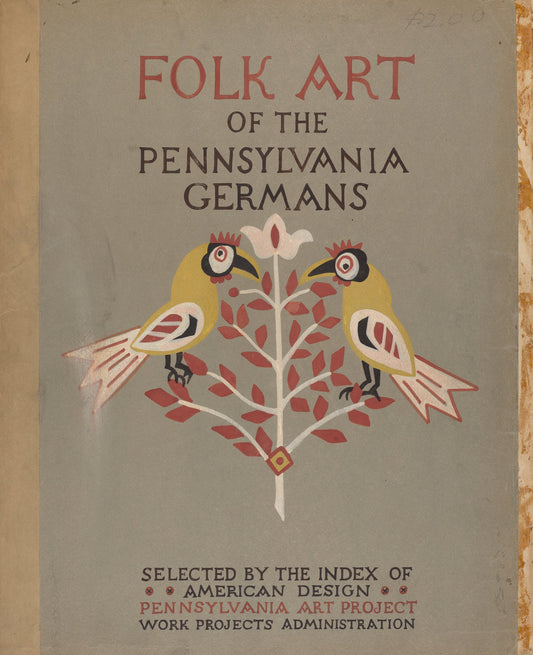 1935/1942 by American 20th Century (Study for Portfolio Cover: "Folk Art of Rural Pennsylvania"), 16X12"(A3)Poster Print