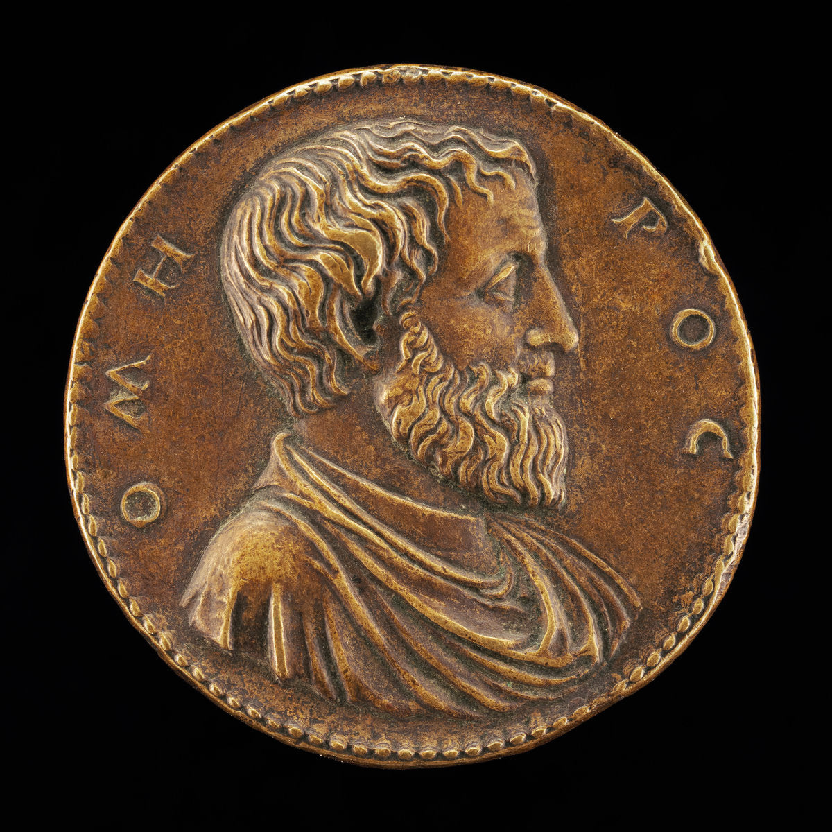 Homer [obverse] by Giovanni da Cavino (Paduan, 1500 - 1570), 16X12"(A3)Poster Print