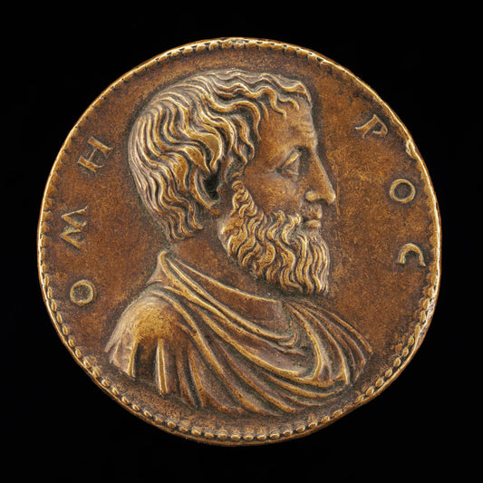 Homer [obverse] by Giovanni da Cavino (Paduan, 1500 - 1570), 16X12"(A3)Poster Print