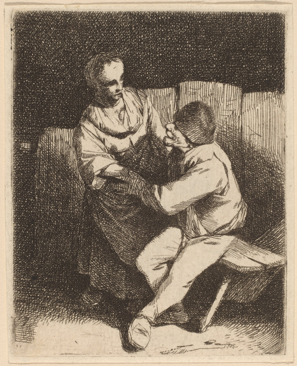The Refused Caress by Cornelis Bega (Dutch, 1631/1632 - 1664), 16X12"(A3)Poster Print